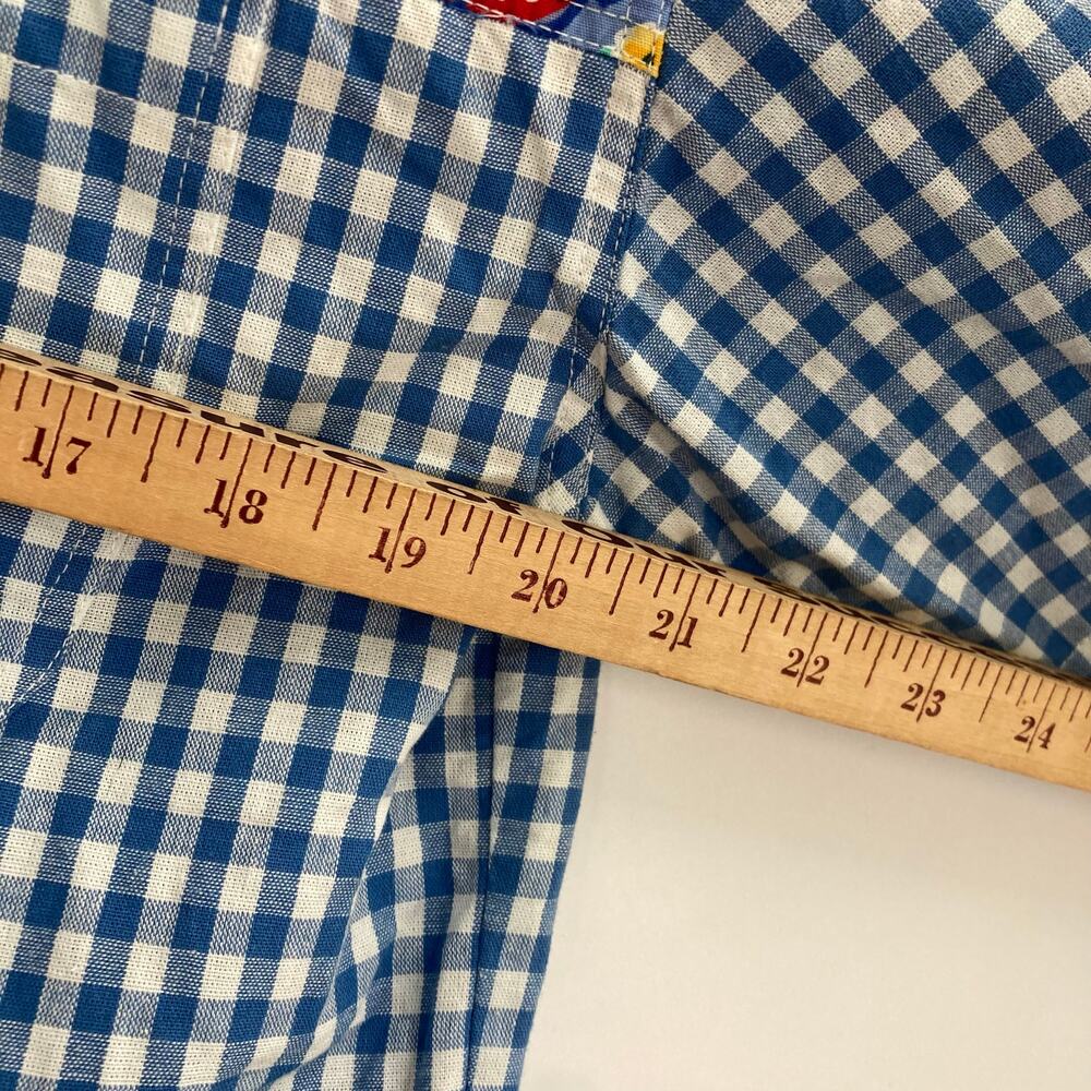 VTG Bechamel Checkered Patchwork Button Up Shirt … - image 7